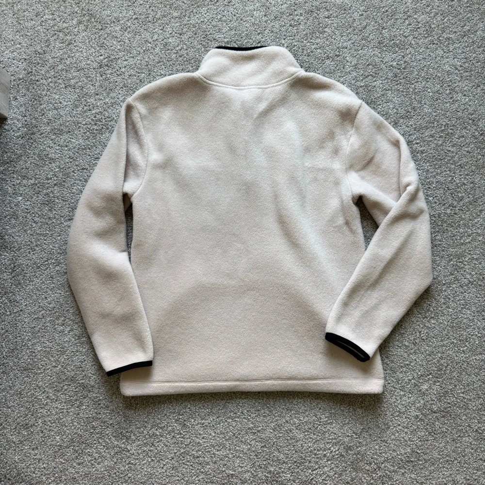 PINK Victoria's Secret Beige and Black Zip-Up Sweater - Picture 5 of 5